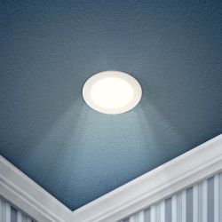 Светильник светодиодный встраиваемый Даунлайт ЭРА LED 1-3-4K Slim панель 3Вт 4000К круг | Downlight