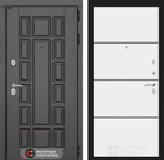 Дверь входная Лабиринт Нью-Йорк 25 Белый софт металлическая