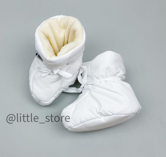 Пинетки демисезонные "Коди" Белоснежные