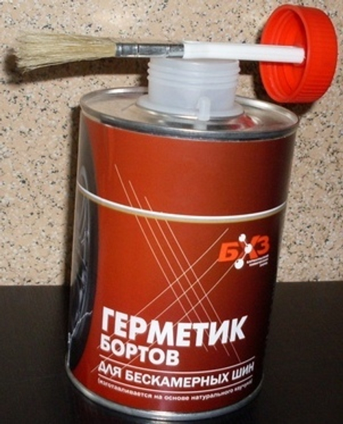Герметик для бескамерных шин 800 мл (для бортов) с кистью (БХЗ)