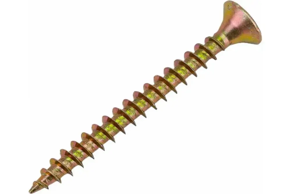 Саморезы Желтый Цинк по дереву 3,8x64 (50шт)