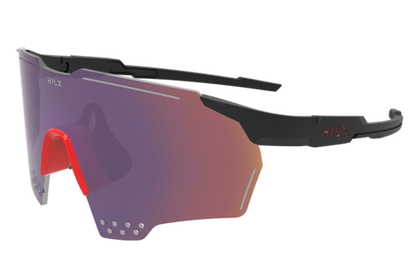 Спортивные очки с диоптриями HILX Gladiator (L) / Matt Black / Red Mirror Lens