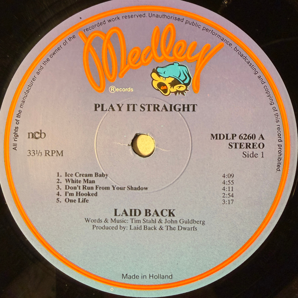 Laid Back ‎– Play It Straight (Скандинавия 1985г.)