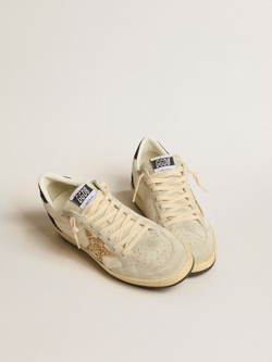 Ball Star LTD in nappa and suede with glitter star and black heel tab