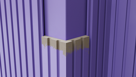 Реечная стеновая панель МДФ, без пленки (под покраску), 2800*116*16