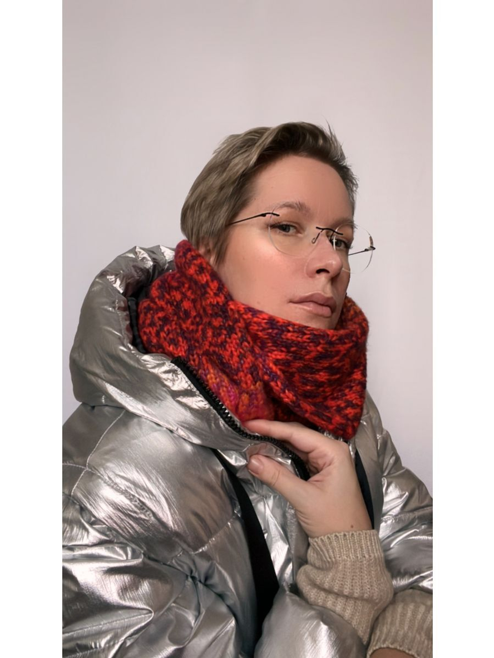 Пряжа для вязания DAMA теплая пушистая аркобалено