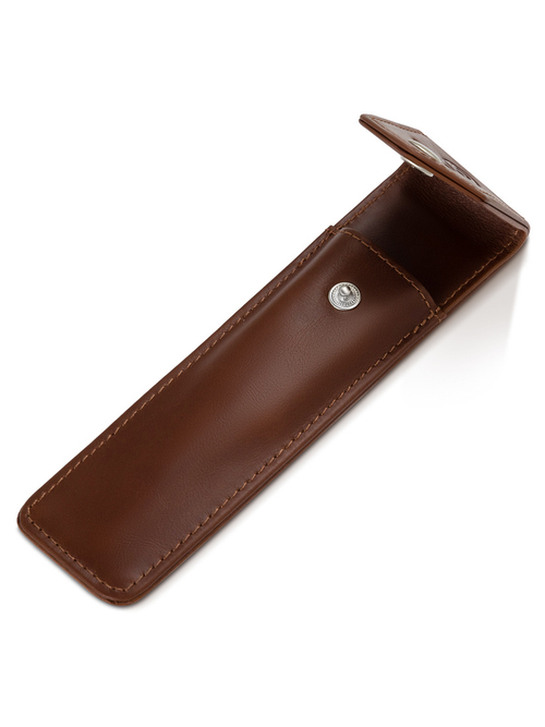 REBEL BARBER Prestige Brown - Кожаный чехол для опасной бритвы