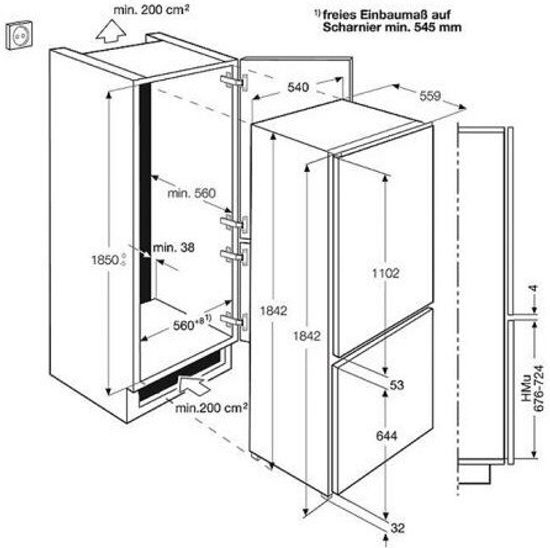 Встраиваемый холодильник Electrolux ENN 13153