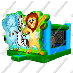 Коммерческий надувной батут "Звери приветствуют"