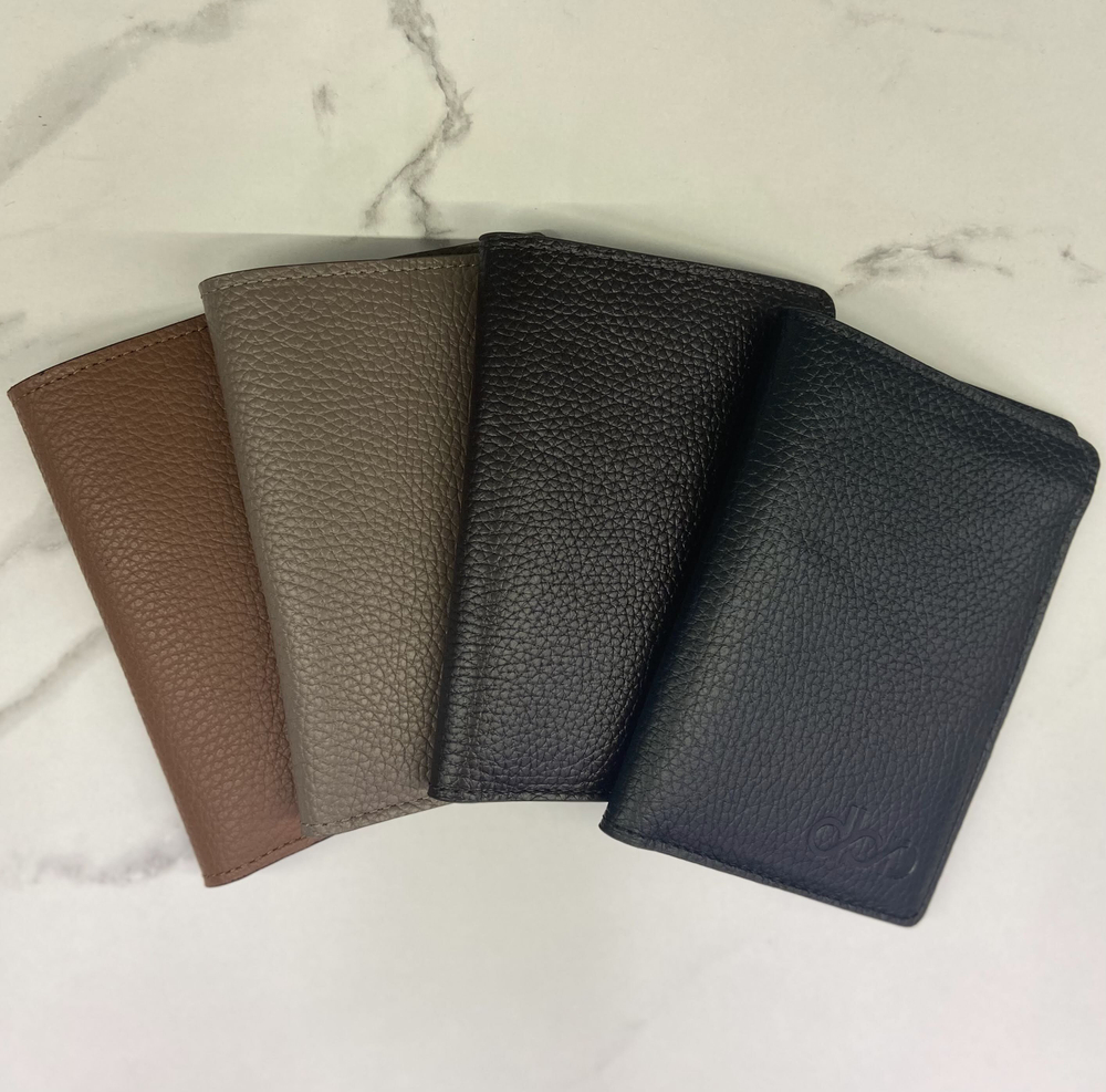 Кожаная обложка для паспорта DBR 15-38 темный орех