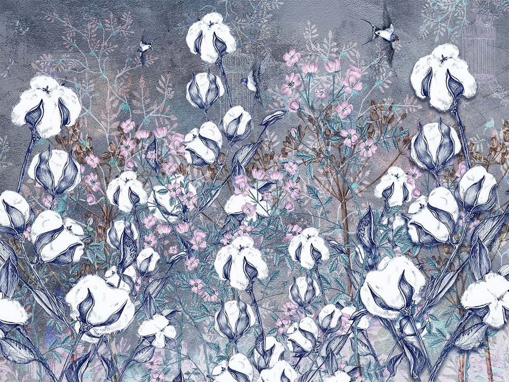 Дизайнерские обои Wall Street Botanica