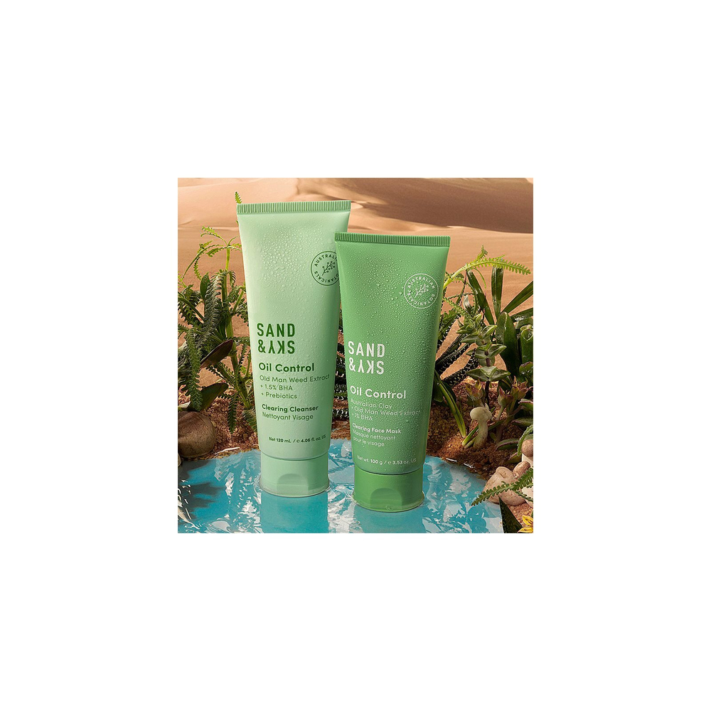 Sand & Sky Oil Control Clearing Cleanser - освежающий и очищающий гель для жирной и проблемной кожи /   120  ml  / GTIN 8886482916099
