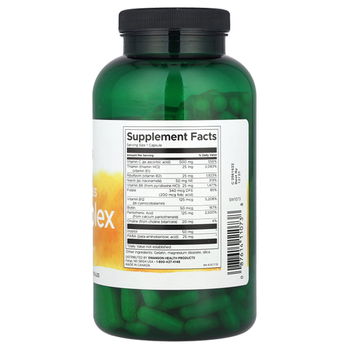 Swanson Vitamins, Super Stress B-Complex с витамином C, 240 капсул
