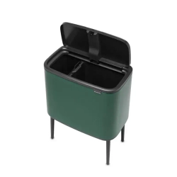 Brabantia Bo Touch 11+23л контейнер для мусора для переработки бутылок зеленый