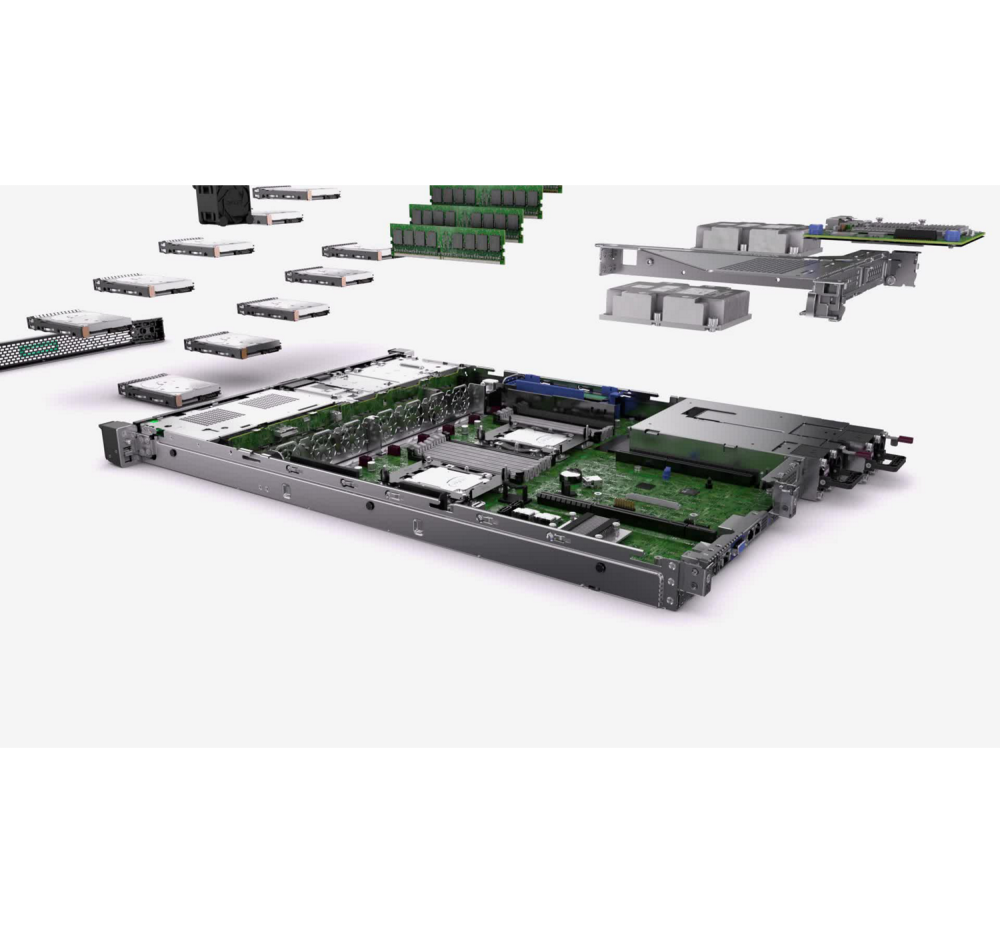 Стоечный сервер - HP Enterprise ProLiant DL160  Gen10, 1U, 4x 3.5“, 1x Xeon[3206R] 8 Cores, 16Gb, P35514-B21