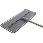 Швабра с насадкой из микрофибры на липучке силиконовое основание