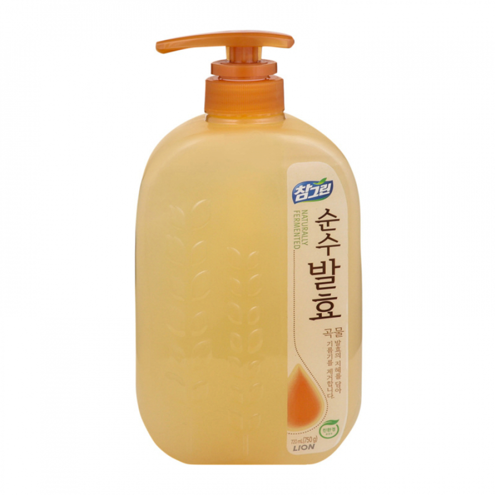 LION CHARMGREEN Pure Fermentation Grain 750ml Bottle Средство для мытья посуды, овощей и фруктов "CHARMGREEN Pure Fermentation" 5 злаков 750г