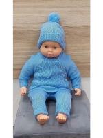 костюм вязаный для малыша.