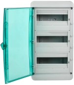 Корпус пластиковый КМПн-36 IP65 зеленая прозрачная дверь TEKFOR IEK