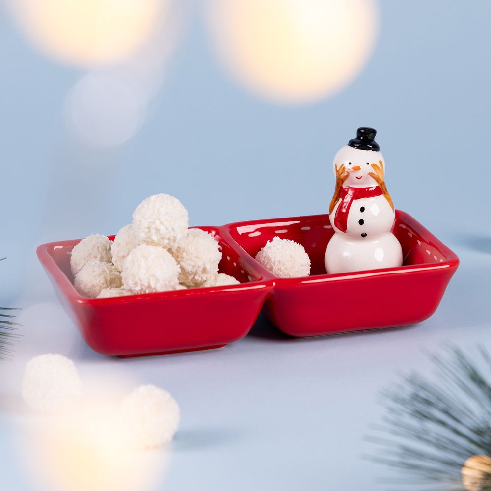 МЕНАЖНИЦА 2 СЕКЦИИ КОЛЛЕКЦИЯ "CHRISTMAS GIFT" 22*11*10,5 СМ