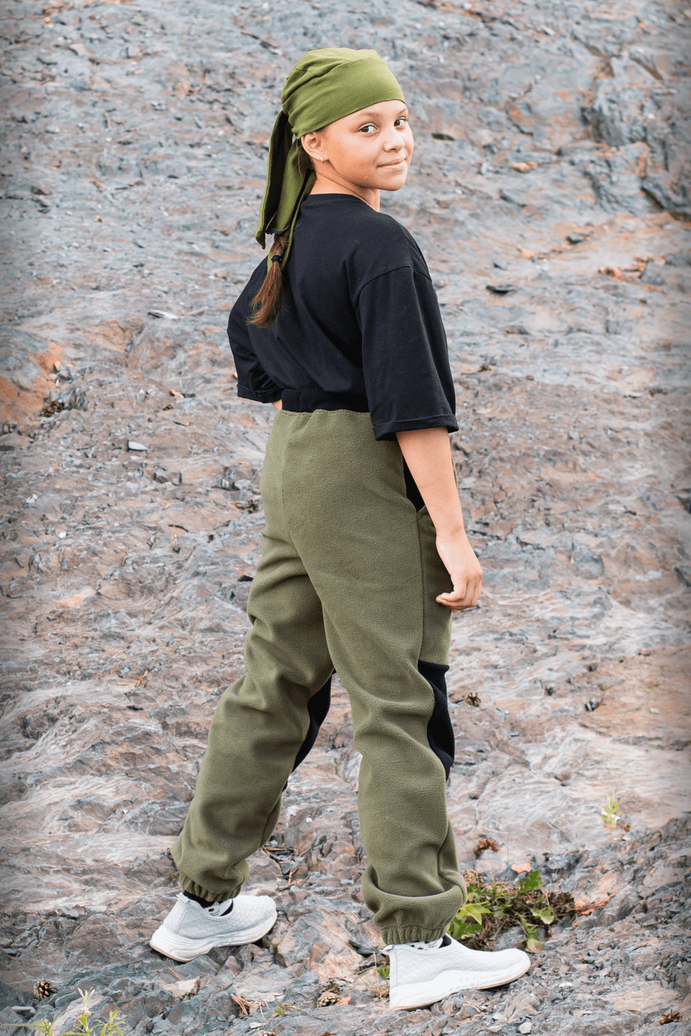 Флисовый костюм для девочки комби