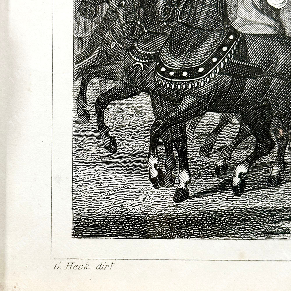 Уинклс Г., Хек И. Г. Триумфальная процессия в Риме. Резцовая гравюра на стали, Лейпциг, 1851