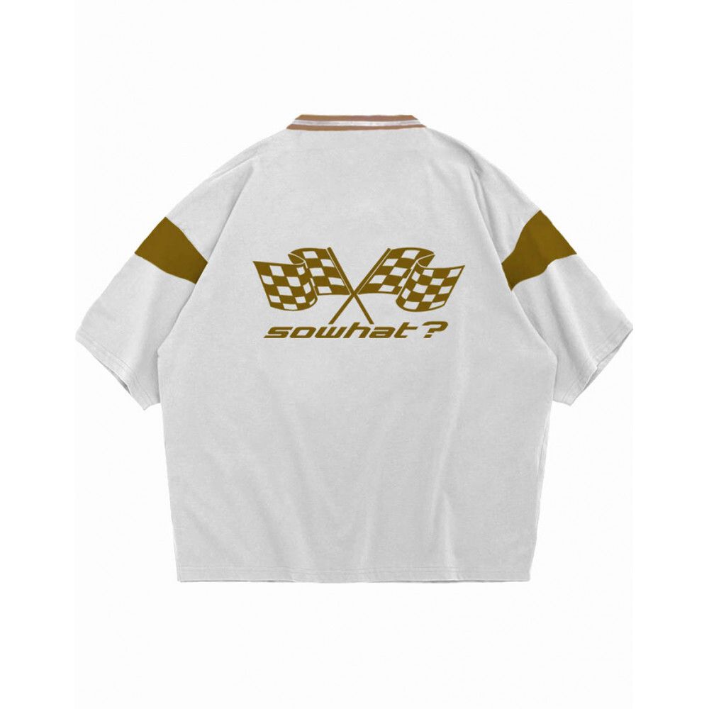 Футболка SoWhat? Speed Racing белая