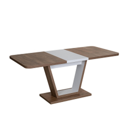 Стол обеденный VOX раздвижной ЛДСП, 132-172x85x75,5 см, Дуб артисан/Графит