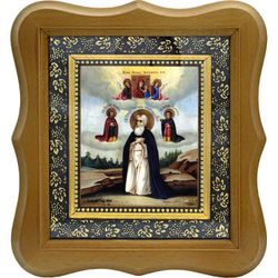 Иосиф Заоникиевский (Вологодский) преподобный, Христа ради юродивый. Икона на холсте.