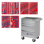 Набор инструментов "СТАРТ" в серой тележке, 161 предмет МАСТАК 52-05161G