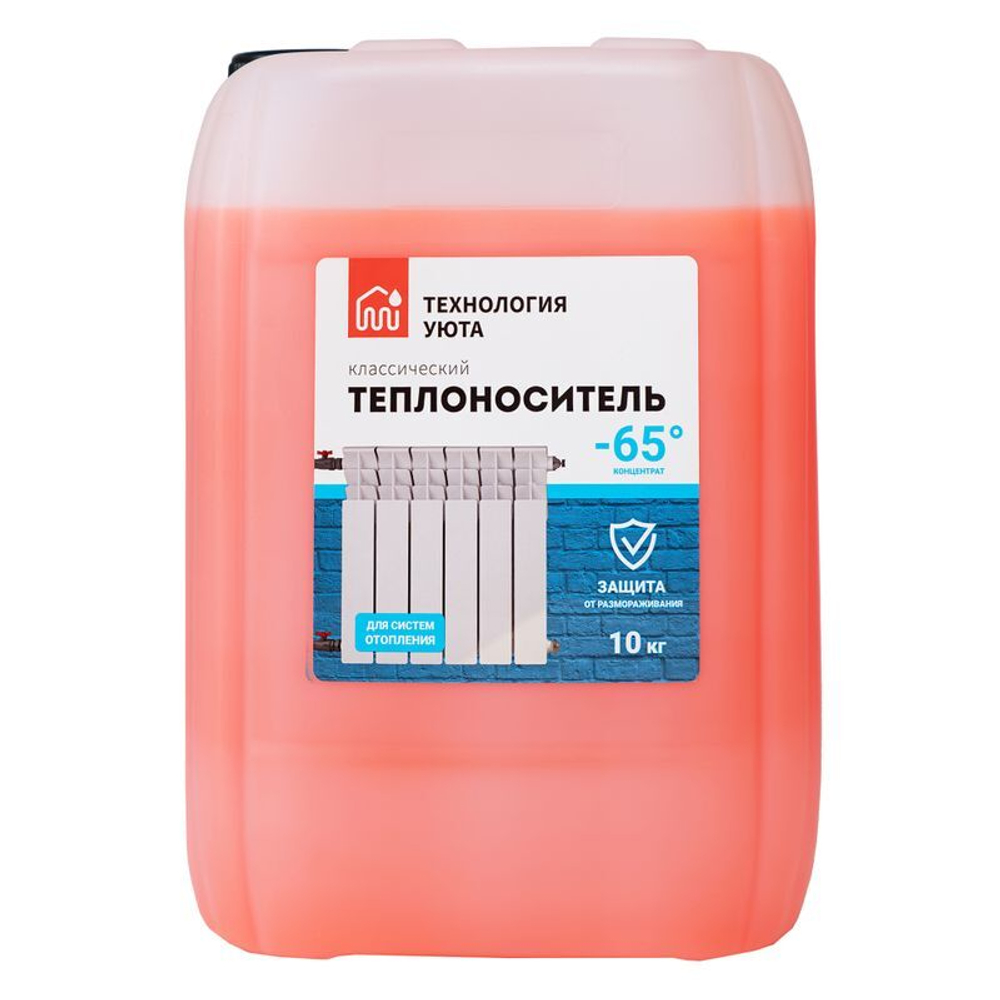 Теплоноситель Технология уюта -65 °С основа этиленгликоль 10 кг
