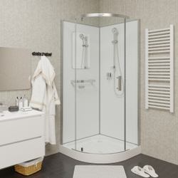 Душевая кабина Ceruttispa (ЧеруттиСпа) KORRA90T, с низким поддоном, 90x90x205
