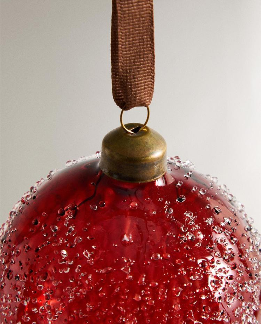 ZARA HOME УКРАШЕНИЕ ДЛЯ ЕЛКИ ИЗ БОРОСИЛИКАТНОГО СТЕКЛА, КРАСНЫЙ