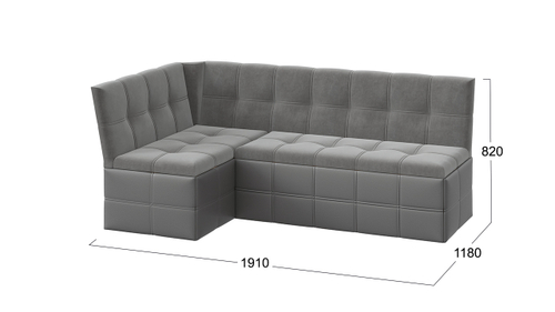 Скамья угловая «Домино» со спальным местом исп. 2