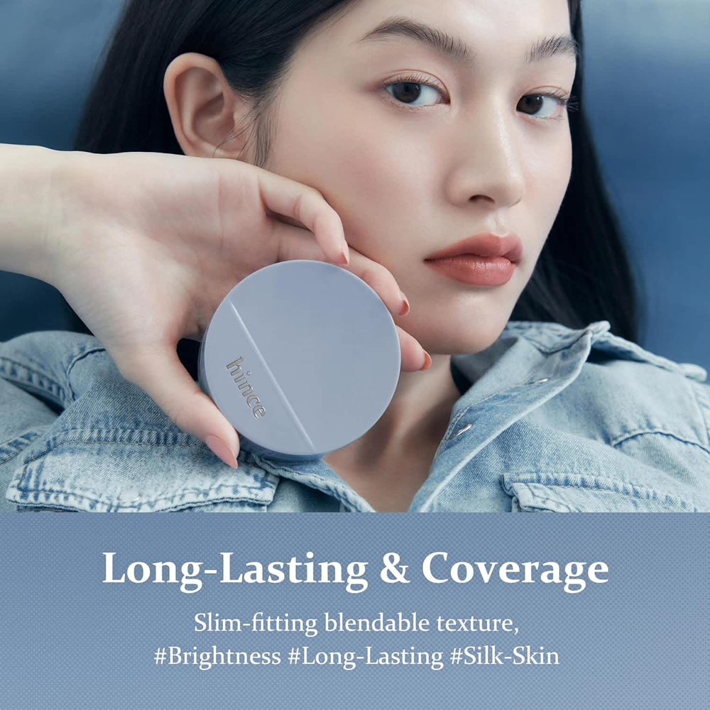 Hince, Second Skin Mesh, матирующий кушон, SPF 40 PA++, оттенок 15 розовый, 12 г (0,42 унции)
