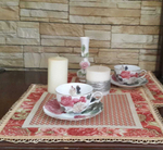 Набор Декоративных гобеленовых салфеток (33х37) Розовая - 2 шт.