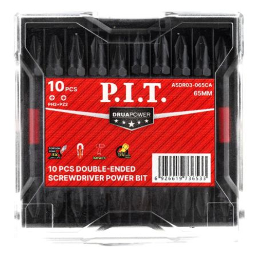 Бита двусторонняя P.I.T. PH2-PZ2x65мм (ASDR03-065CA)