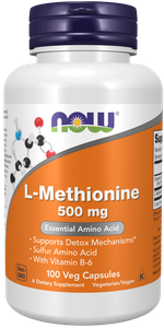 L-Methionine 500 мг 100 капсулs Now Foods