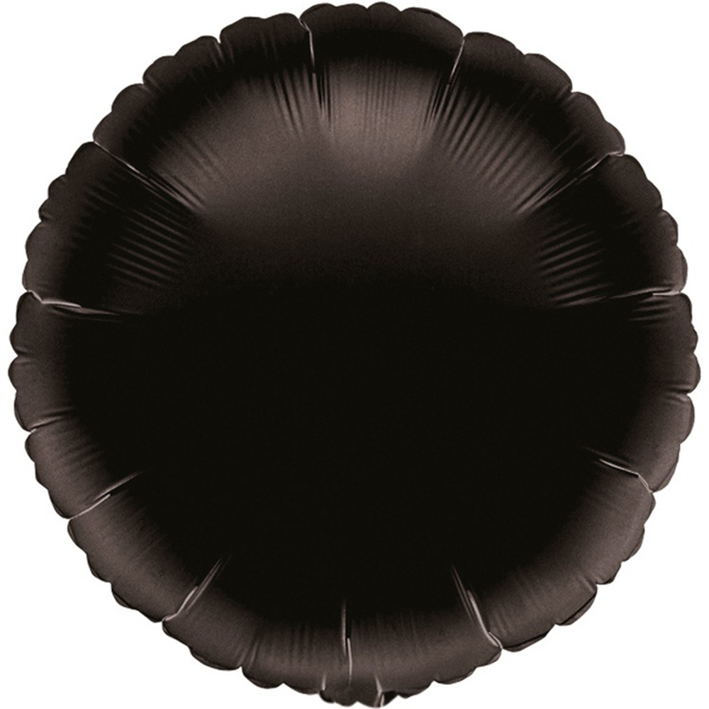 Фольгированная фигура, круг 18"/46СМ Пастель Black