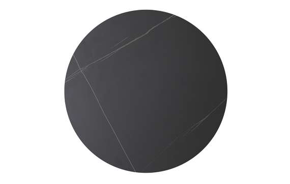 Журнальный столик Sharp Ø50х51 см, черная керамика