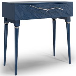 Консоль Арт Колор leaves Классик Сильвер Королевский синий