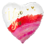 Шар Фольгированный Акварель (Красный)