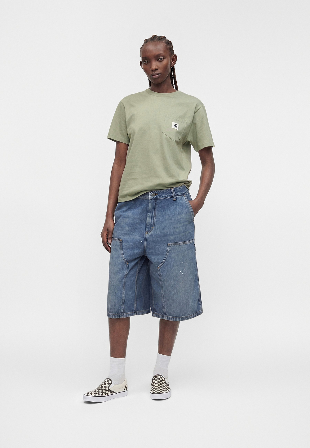 Carhartt WIP Базовая футболка - Зелёный