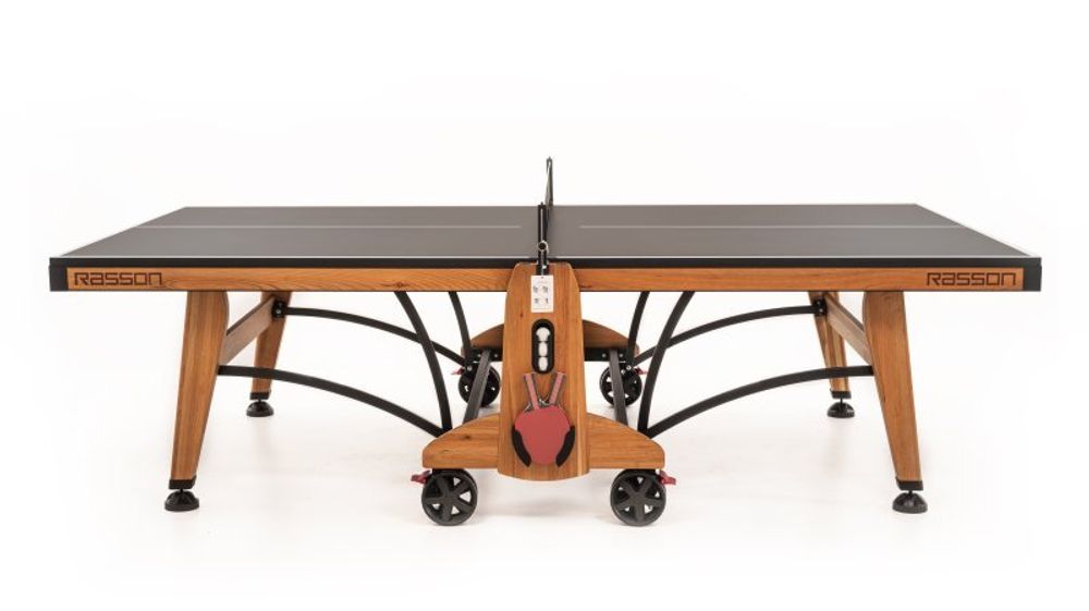 Теннисный стол складной для помещений "RASSON PREMIUM T03 Indoor" (274 х 152,5 х 76 см, натуральная вишня) с сеткой