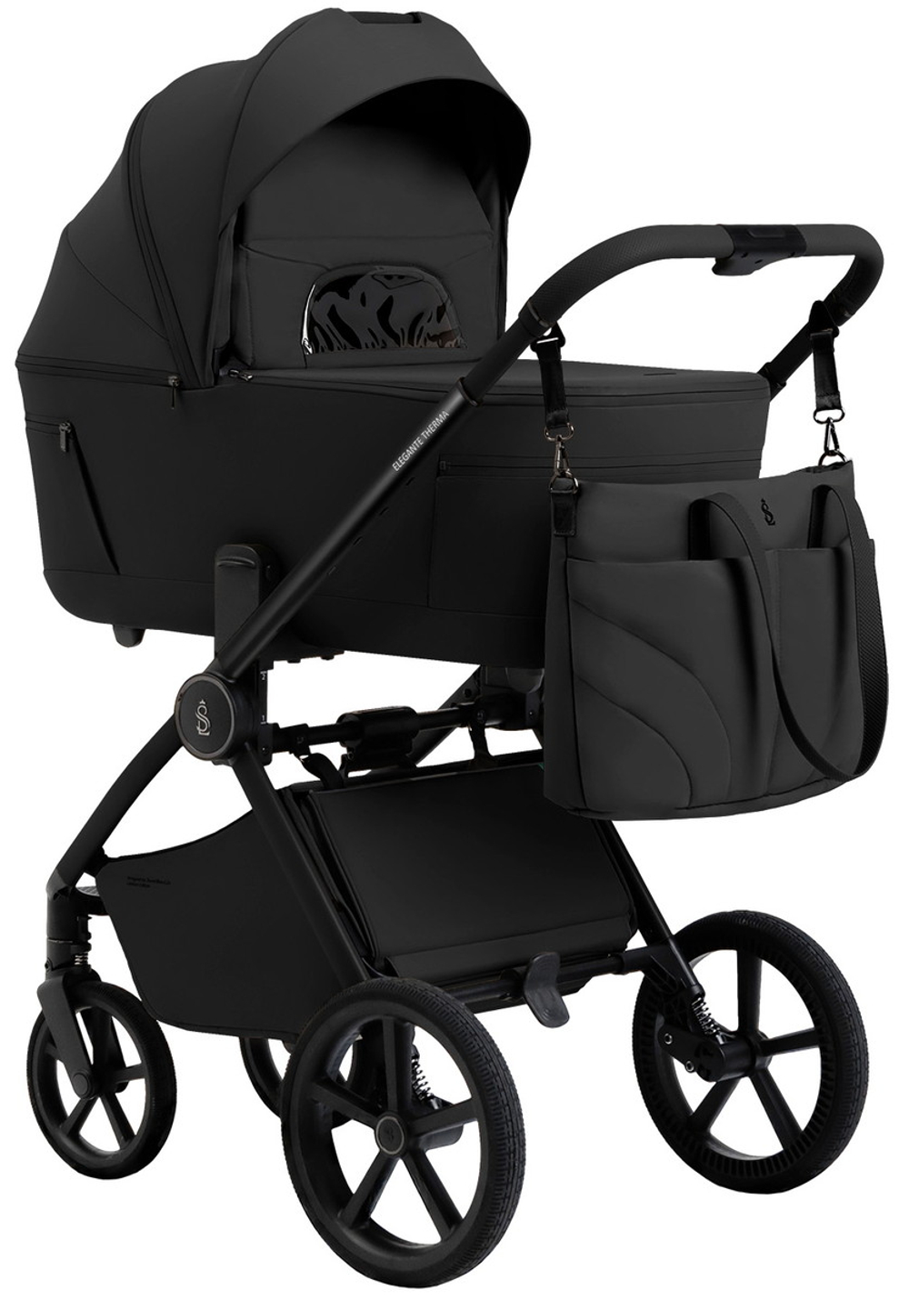 Коляска 3 в 1 Sweet Baby SBL Elegante Therma Colore + автокресло Premier Black Black