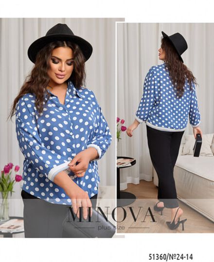 Блуза 24-13-джинс Minova Фото 1