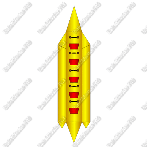 Водный банан, мест для посадки 5, без усиления