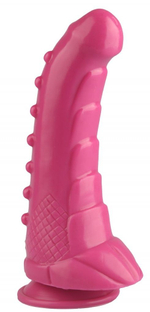 Розовый анальный фаллоимитатор - 24 см. (Цвет: розовый)