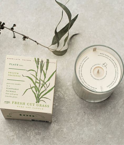 Fresh cut Grass, свеча The Seeds, Kobo Candles