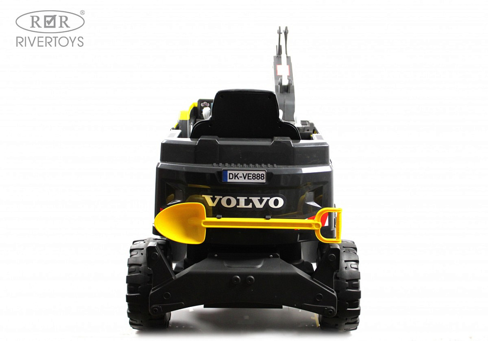 Детский электромобиль RiverToys трактор Volvo Y444YY YELLOW желтый